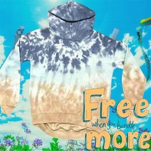 Free 🆕Girls Tie Dye Lightweight Hoodie